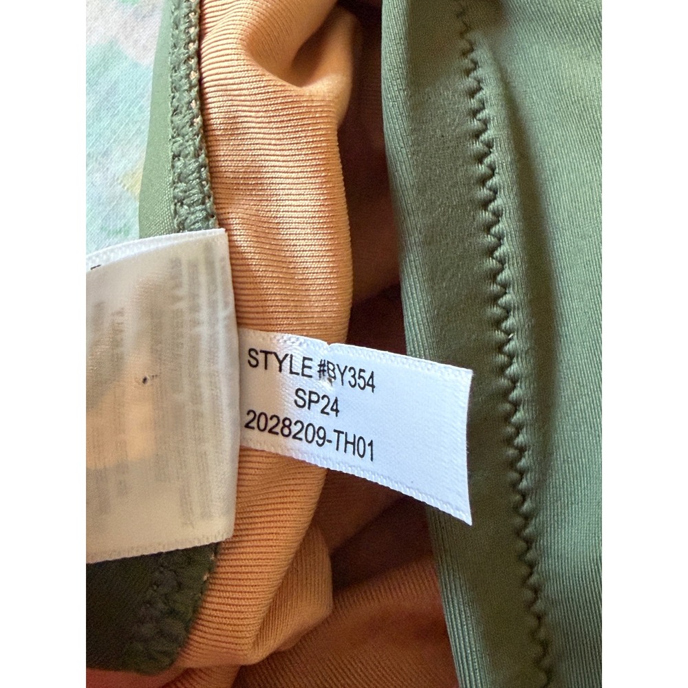 NWOT J.Crew | 2024 Squareneck One Piece Swimsuit BY354 Size 4 Olive Green - Picture 6 of 7